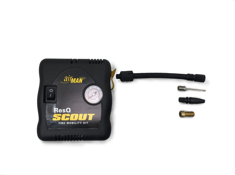 Touratech 01-070-6015-0 Airman 12v ResQ Scout VT banden reparatie kit met compressor Bandenreparatie set Airman 12v ResQ Scout VT banden reparatie kit met compressor