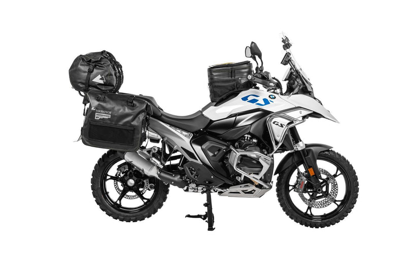 Sacos laterais Touratech em PVC de 30/40 litros para fixação no suporte de malas laterais 1250 e 1300GS GSA