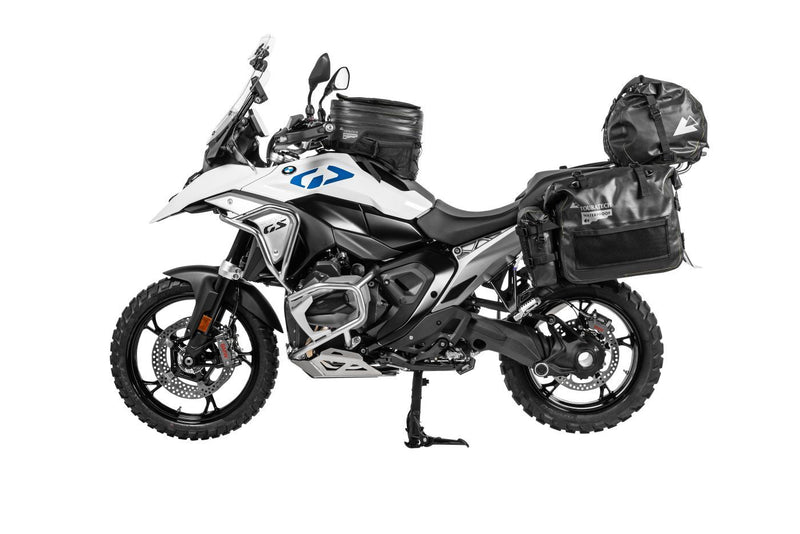 Sacos laterais Touratech em PVC de 30/40 litros para fixação no suporte de malas laterais 1250 e 1300GS GSA