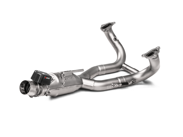 Akrapovic titanium exhaust manifold for the BMW R1250GS and Adventure