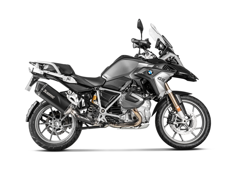 AKRAPOVIC black slip-on muffler for the BMW R1250GS and Adventure