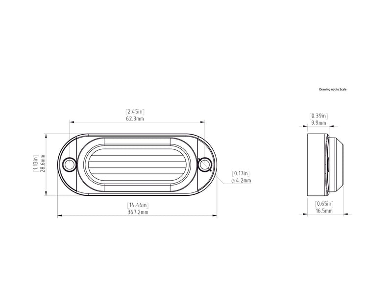 Denali DNL.T3.10300 Denali T3 Modular switchback signal pods achter zonder montage beugels Knipperlichten