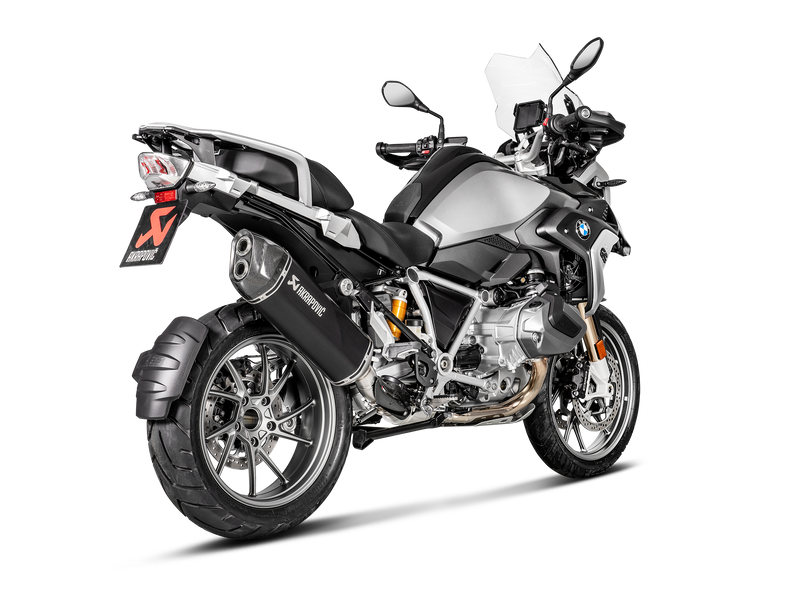 AKRAPOVIC black slip-on muffler for the BMW R1250GS and Adventure