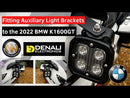 Στήριγμα τοποθέτησης προβολέων Denali για τις BMW K 1600 GT GTL και B