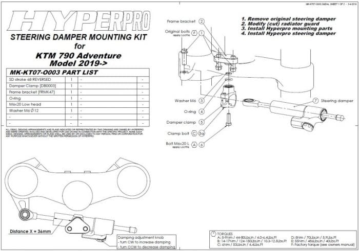 Touratech Touratech stuurdemper voor KTM 890 en 790 Adventure en R Stuurdemper